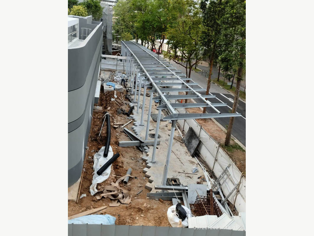 External linkway steel structure works
